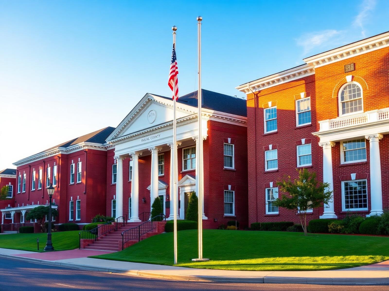 Historic Fairfax County courthouse architecture